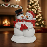 Adam & Klara | Božićna figurica zaljubljenih sneško belića