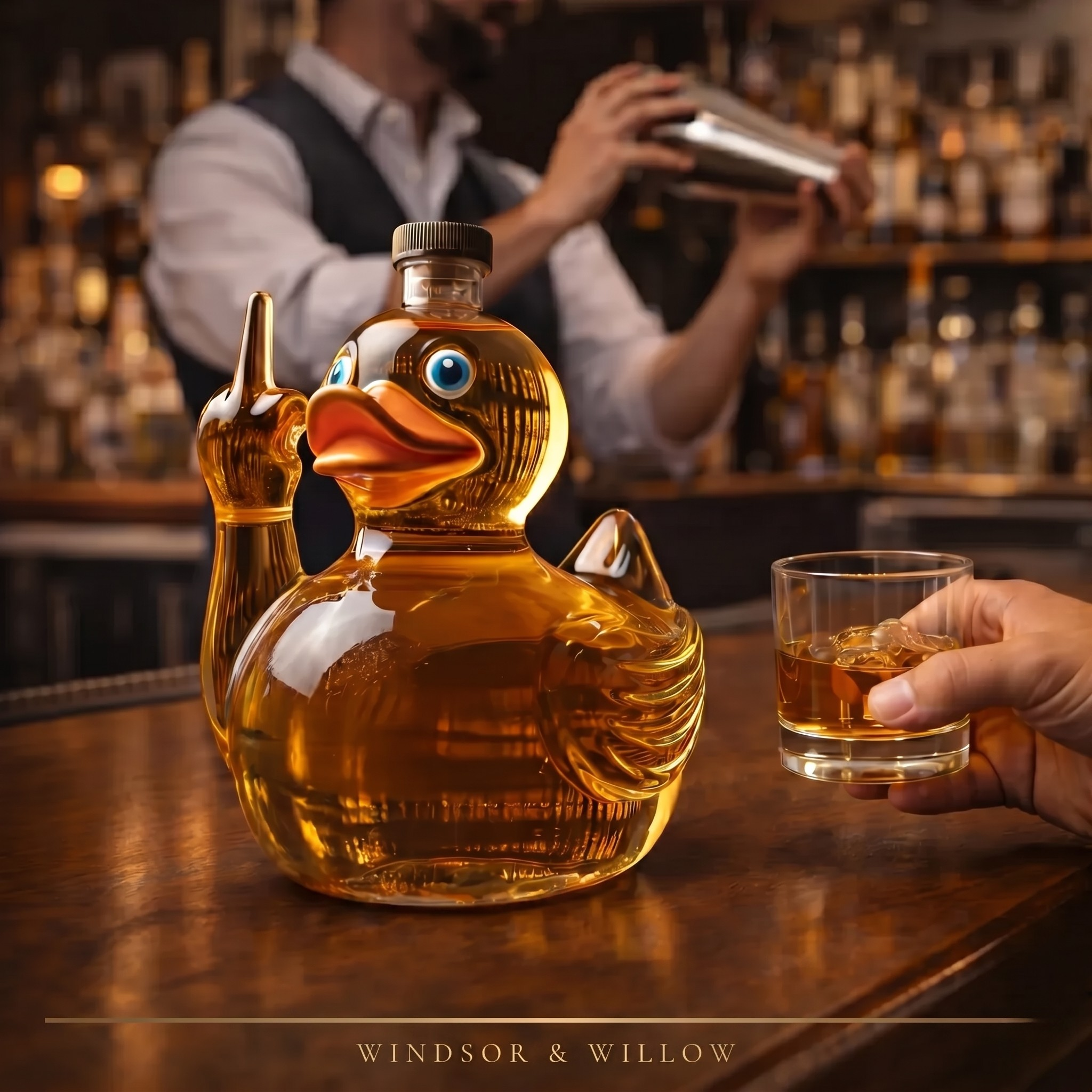 Viski Karafa Rebel Duck - Viski karafa