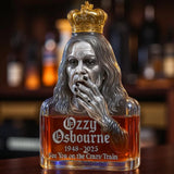 Rock icon — See you on the Crazy Train | Whiskey bottle