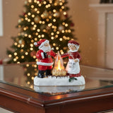 Nikola & Marija | Božićna svetleća dekoracija pored kamina