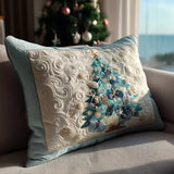 Quilted Pillow Sham - Water Holiday Sparkle