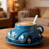 BLUEMUG | Plava šolja sa motivom automobila