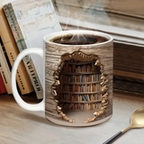 Šolja „Biblioteka” sa 3D efektom toplote