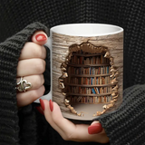 Šolja „Biblioteka” sa 3D efektom toplote