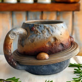 Ručno rađena šolja — „Pij između zvezda i planeta svaki dan“