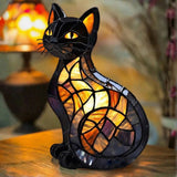 Sjajna mačka — Vitražna lampa