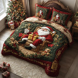 3-piece Quilted Bedding Set - Santa's Moment