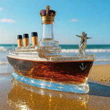 Romantična boca za viski u obliku broda