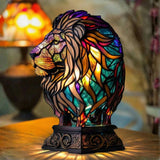 Lev — Vitražna lampa