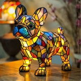 Francuski Buldog — Vitražna lampa