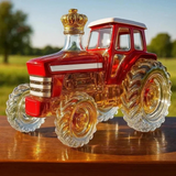 Staklena boca za viski u obliku traktora